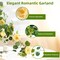 6.56 Ft Artificial Spring Flowers Garland 2Pcs Eucalyptus Rose Garland with Gypsophila Fake Flowers Vine Faux Floral Greenery Garland Artificial Plants for Home Mantle Outdoor Party Wedding Table Decor, Pink